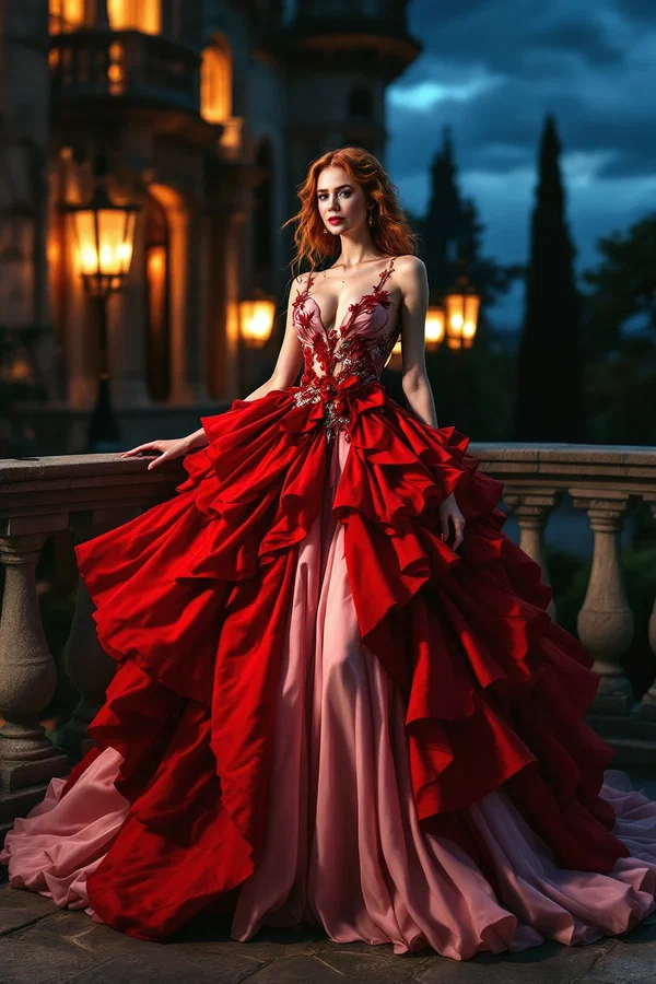 Fairytale Queen by Night Castle