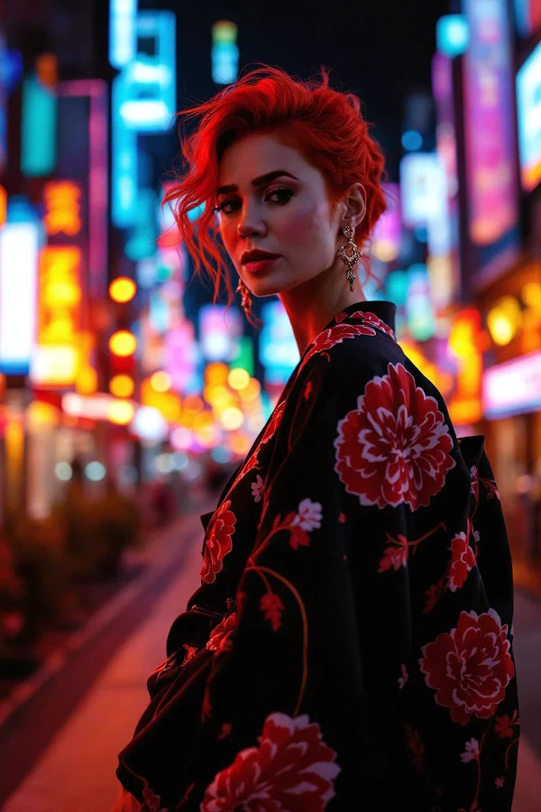 Floral Silk Urban Dusk