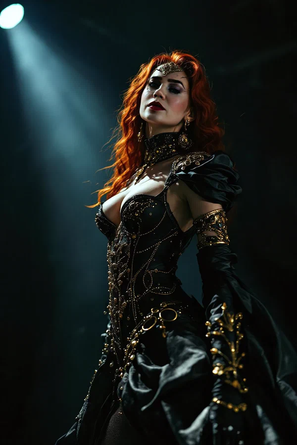 Stage Siren in Gold and Black