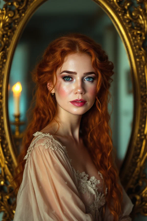 Gilt Mirror Ringlets