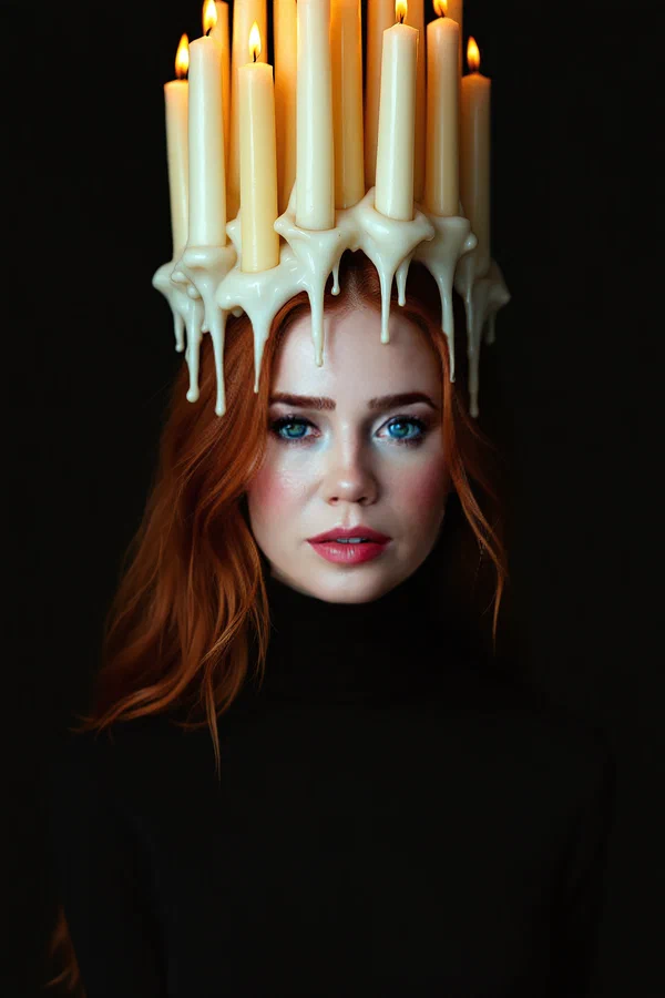 Melting Candle Headpiece