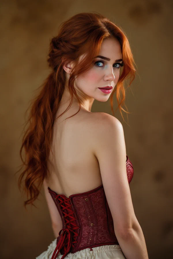 Red Ribbon Corset